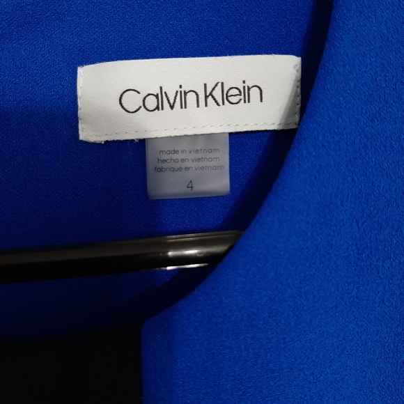 Blue Calvin Klein dress size 4 - Picture 3 of 4